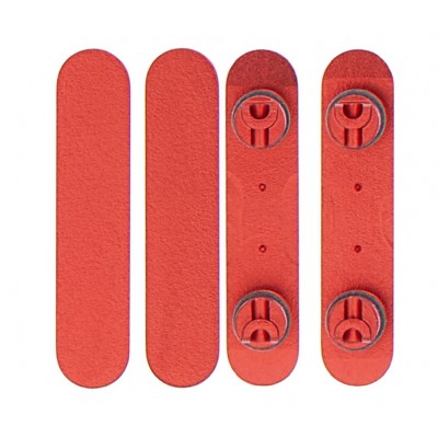 Volume Side Button Outer for Apple iPhone 12 Red - Plastic Key
