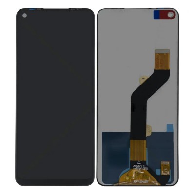 Lcd With Touch Screen For Infinix Hot 10 Black By - Maxbhi Com