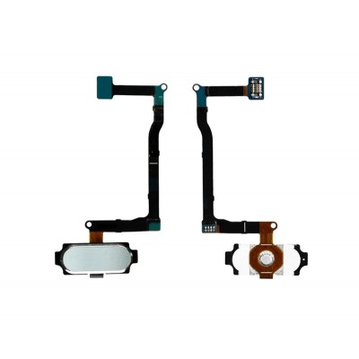Home Button Complete For Samsung Galaxy Note5 Cdma Silver By - Maxbhi Com