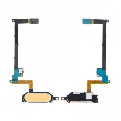 Home Button Complete For Samsung Galaxy Note 4 Usa Gold By - Maxbhi Com
