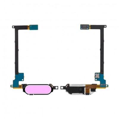 Home Button Complete For Samsung Galaxy Note 4 Usa Pink By - Maxbhi Com