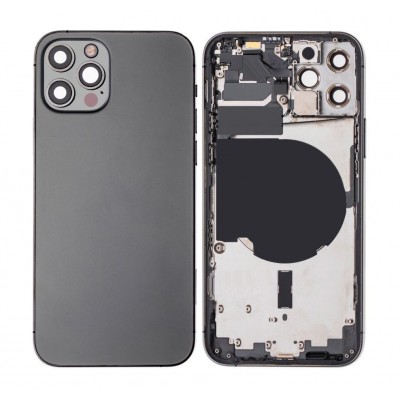 Full Body Housing For Apple Iphone 12 Pro Black - Maxbhi Com