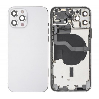 Full Body Housing For Apple Iphone 12 Pro Silver - Maxbhi Com