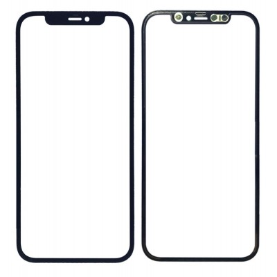 Replacement Front Glass For Apple Iphone 12 Pro Black By - Maxbhi Com
