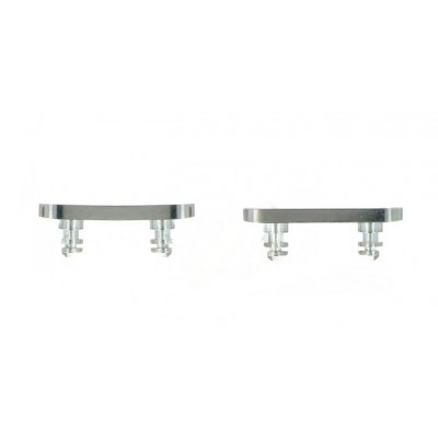 Volume Side Button Outer For Apple Iphone 12 Pro Silver By - Maxbhi Com