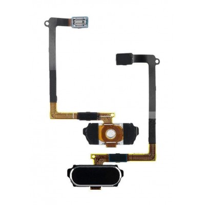 Home Button Complete For Samsung Galaxy S6 Duos Black By - Maxbhi Com