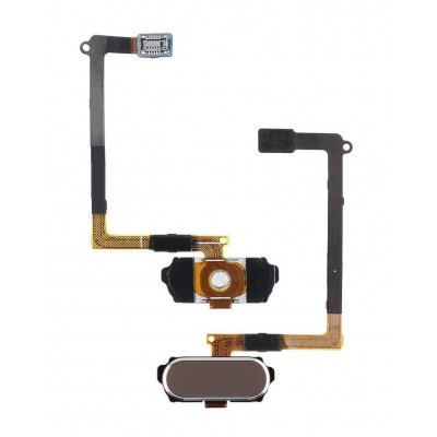 Home Button Complete For Samsung Galaxy S6 Duos Gold By - Maxbhi Com
