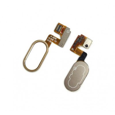 Home Button Complete For Meizu M3 Note 16gb Gold By - Maxbhi Com