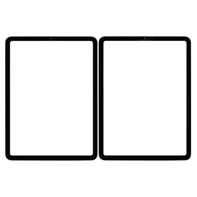 Replacement Front Glass For Apple Ipad Air 2020 Black By - Maxbhi Com