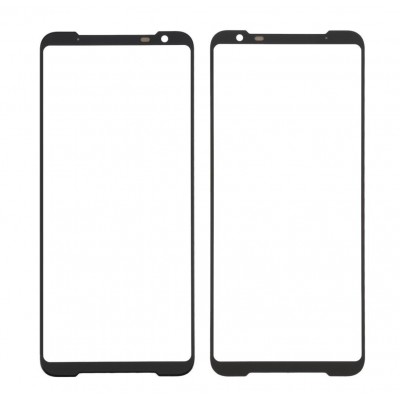 Replacement Front Glass For Asus Rog Phone 3 Strix Black By - Maxbhi Com
