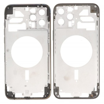 Lcd Frame Middle Chassis For Apple Iphone 12 Pro Max Grey By - Maxbhi Com