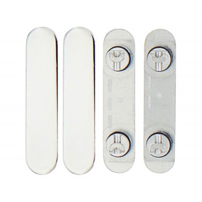 Volume Side Button Outer for Apple iPhone 12 Pro Max Silver - Plastic Key