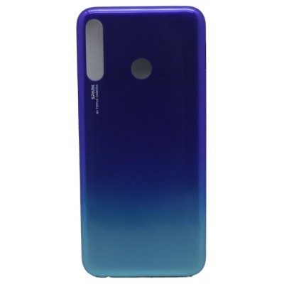 Back Panel Cover For Tecno Spark 4 Blue - Maxbhi Com