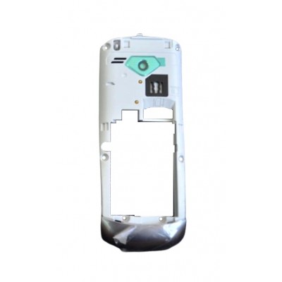 Lcd Frame Middle Chassis For Samsung S5350 Shark White By - Maxbhi Com