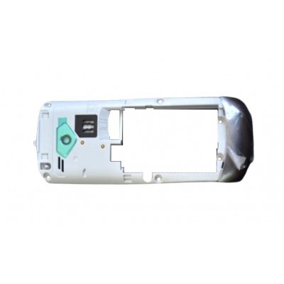Lcd Frame Middle Chassis For Samsung S5350 Shark White By - Maxbhi Com