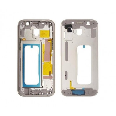 Lcd Frame Middle Chassis For Samsung Galaxy A5 2017 Pink By - Maxbhi Com