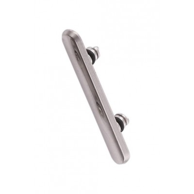 Power Button Outer For Apple Iphone Xs Max Silver By - Maxbhi Com