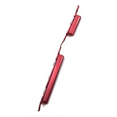 Volume Side Button Outer For Samsung Galaxy M01 Red By - Maxbhi Com