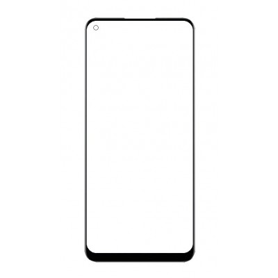 Replacement Front Glass For Realme C17 White By - Maxbhi Com