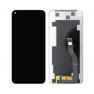 Lcd With Touch Screen For Tcl 10l White By - Maxbhi Com