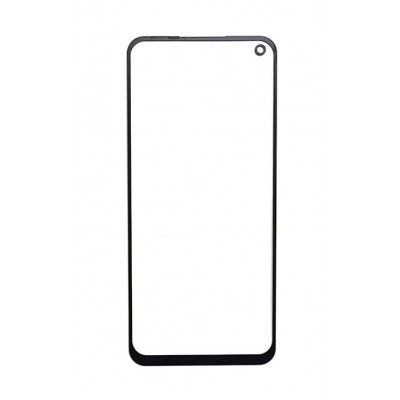 Replacement Front Glass For Oppo A52 Black By - Maxbhi Com