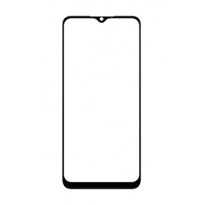 Replacement Front Glass For Oppo A15s Black By - Maxbhi Com