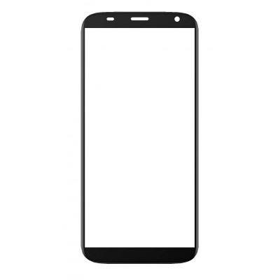 Replacement Front Glass For Blu J7l Black By - Maxbhi Com
