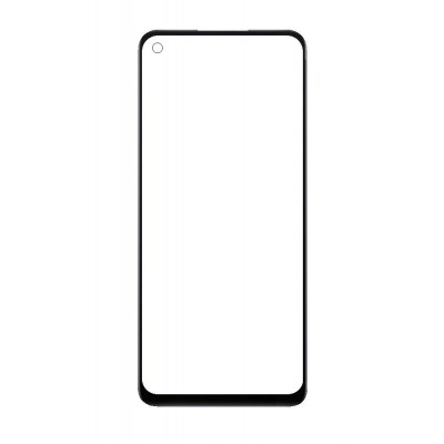 Replacement Front Glass For Oppo A73 5g Black By - Maxbhi Com