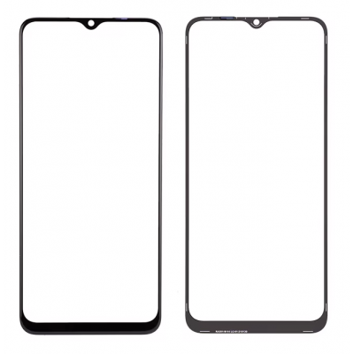Replacement Front Glass For Realme V3 Black By - Maxbhi Com