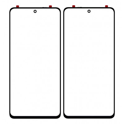 Replacement Front Glass For Xiaomi Mi 10i 5g Black By - Maxbhi Com