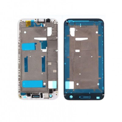 Lcd Frame Middle Chassis For Huawei Ascend G7 Silver By - Maxbhi Com