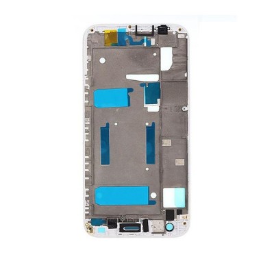 Lcd Frame Middle Chassis For Huawei Ascend G7 Silver By - Maxbhi Com