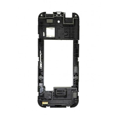 Lcd Frame Middle Chassis For Nokia 225 Dual Sim Yellow By - Maxbhi Com
