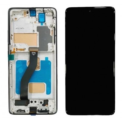 Lcd With Touch Screen For Samsung Galaxy S21 Ultra Silver By - Maxbhi Com