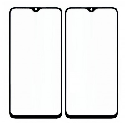 Replacement Front Glass For Xiaomi Poco M3 Black By - Maxbhi Com