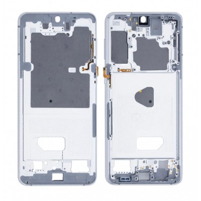 Lcd Frame Middle Chassis For Samsung Galaxy S21 Plus Silver By - Maxbhi Com
