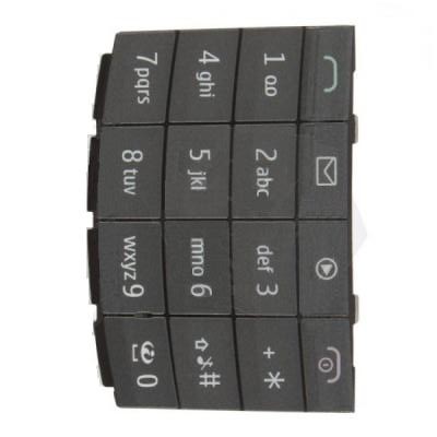 Keypad For Nokia X302 Touch And Type Grey - Maxbhi Com