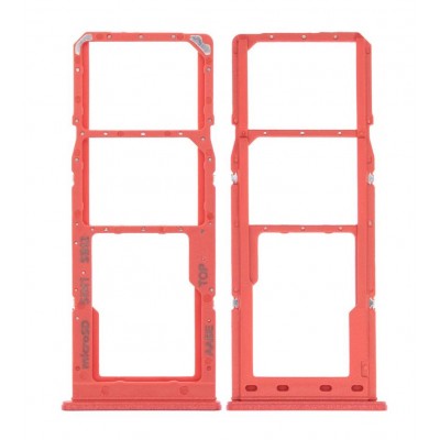 Sim Card Holder Tray For Samsung Galaxy A12 Red - Maxbhi Com