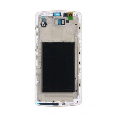 Lcd Frame Middle Chassis For Lg G3 Vigor White By - Maxbhi Com