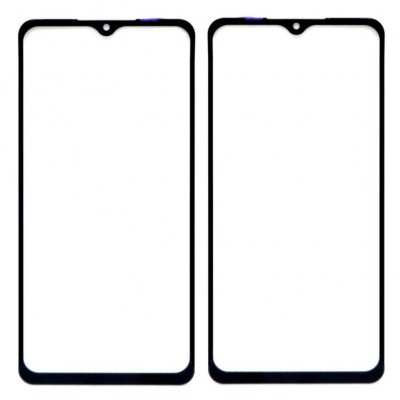 Replacement Front Glass For Samsung Galaxy M02 Black By - Maxbhi Com
