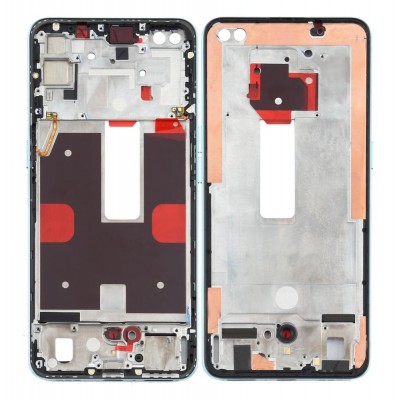 Lcd Frame Middle Chassis For Oppo Reno 4 5g Blue By - Maxbhi Com