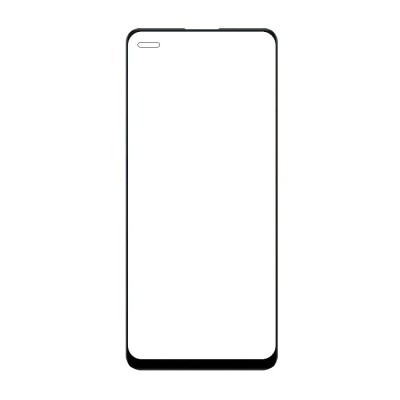 Replacement Front Glass For Oppo Reno 4 5g Black By - Maxbhi Com