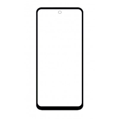 Replacement Front Glass For Lg Q52 Black By - Maxbhi Com