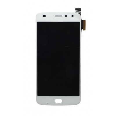 Lcd With Touch Screen For Moto Z2 Play White By - Maxbhi Com