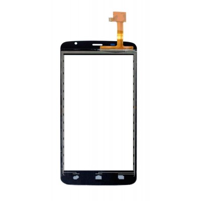 Touch Screen Digitizer For Spice Mi504 Smart Flo Mettle 5x Black By - Maxbhi Com