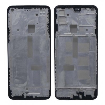 Lcd Frame Middle Chassis For Realme Narzo 30 Pro 5g Black By - Maxbhi Com