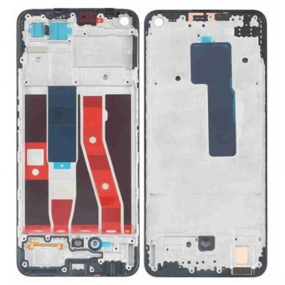 Lcd Frame Middle Chassis For Oppo F19 Pro Black By - Maxbhi Com
