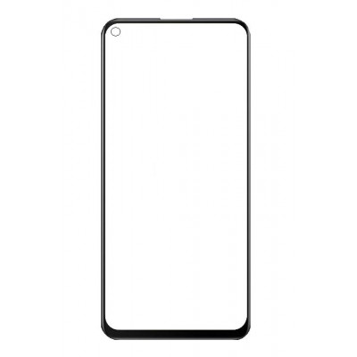 Replacement Front Glass For Vivo Iqoo U1 Black By - Maxbhi Com