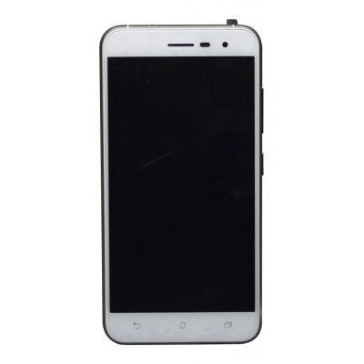 Lcd With Touch Screen For Asus Zenfone 3 White By - Maxbhi Com