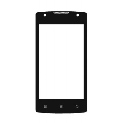 Replacement Front Glass For Lenovo Vibe A Black By - Maxbhi Com
